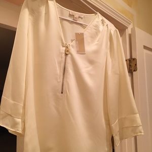 NWT - Michael Kors Ivory Blouse